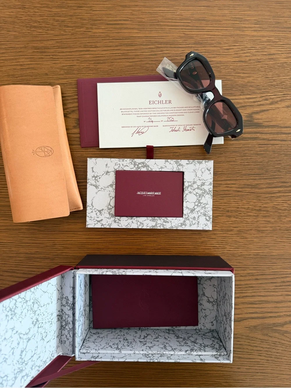 Jacques Marie Mage Eichler Sunglasses (Amarena)
